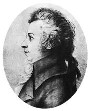 Wolfgang Amad Mozart 1789, Silberstiftzeichnung von Doris Stock