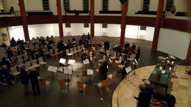 vor dem Konzert Januar 2019, Rundkirche Berlin Tempelhof